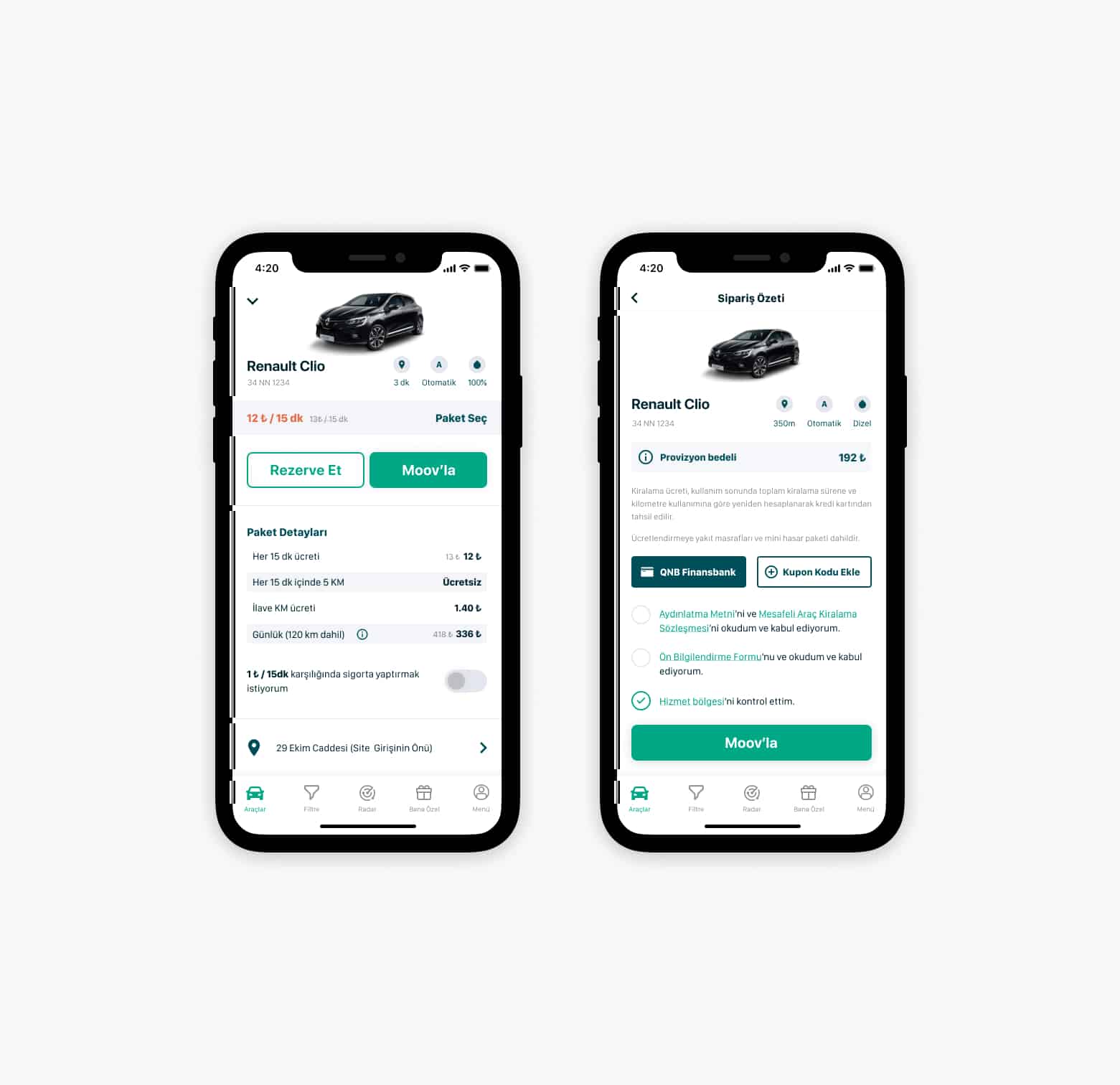 Ömer Faruk Kocaağa | Portfolio | Car Detail & Order