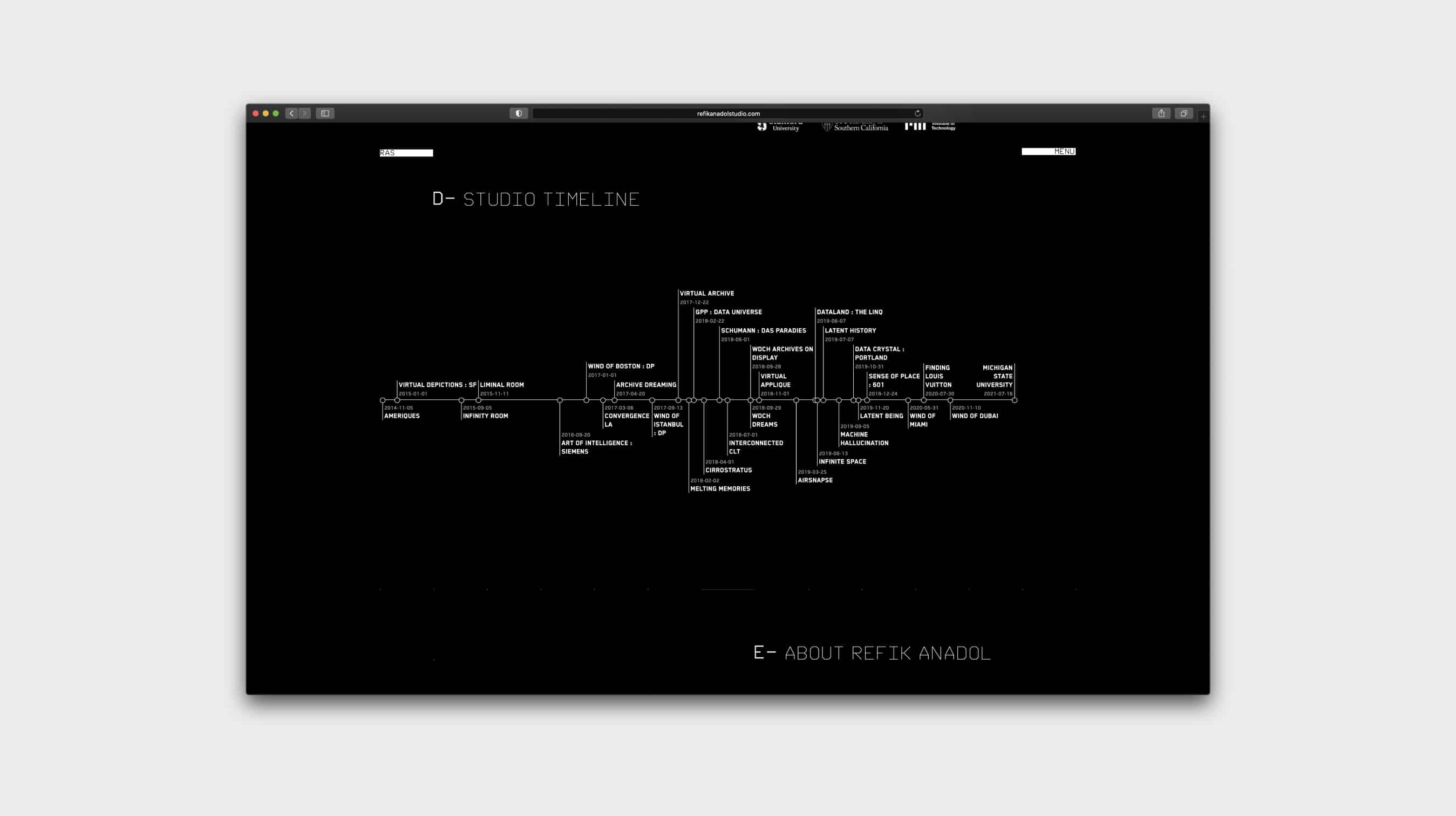 Ömer Faruk Kocaağa | Portfolio | Interactive Timeline